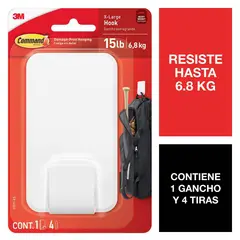 COMMAND - Gancho Jumbo 6,8 kg blanco