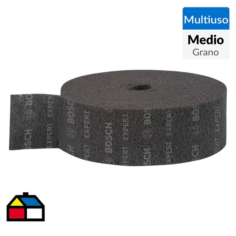 Abrasivo Expert 115 mm Rollo 10 metros Grano 120 Medio