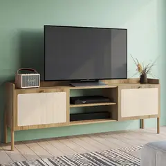 DECOCASA - Rack TV" 50 " Oslo Café/OW 185x66x37.5 cm