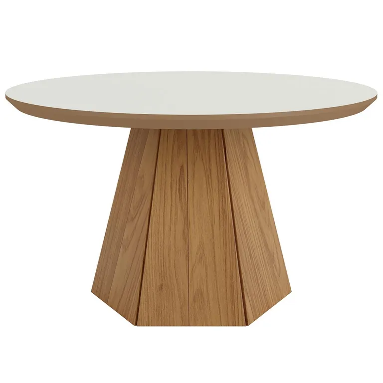 Mesa de Centro TB605 Off White Castaño
