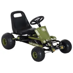 KIDSCOOL - Go Kart Racing Army XL Verde militar Desde 18 meses