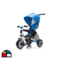 KIDSCOOL - Triciclo Evolutivo Plegable Canopy Azul Desde 13 meses
