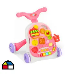 KIDSCOOL - Caminador Multifunción 4 en 1 Rosado Desde 9 meses