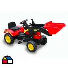KIDSCOOL - Retroexcavadora Juguete Rojo Desde 18 meses