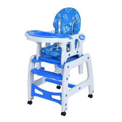 KIDSCOOL - Silla de comer New azul 3 funciones
