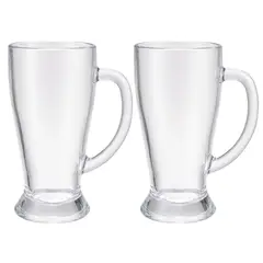 ALLEGRA - Set de 2 Vasos Cerveceros 600 ml Transparente