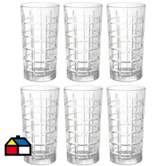 ALLEGRA - Set 6 vasos wa glasgow 380 ml