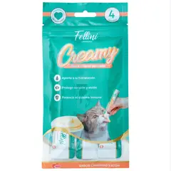 FELLINI - Snack Húmedo para Gato Adulto Atún y Cangrejo 4 unidad(es)