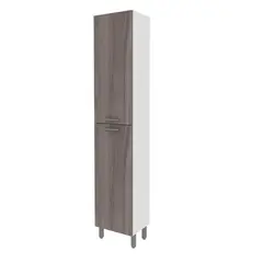 TECNOMOBILI - Alacena Cocina 2 Puertas Blanco/Carvalho 204 x40 x31,6 cm espesor 15mm