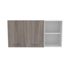 TECNOMOBILI - Armario Aéreo Cocina 2 Ptas Blanco/Carvalho 60x119,8x31,6 cm espesor 15mm