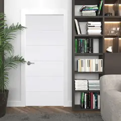 HOLZTEK - Puerta Interior MDF Modelo Milano color Blanco