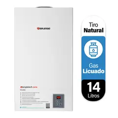 SPLENDID - Calefont Gas Licuado 14 Litros Tiro Natural Ionizado