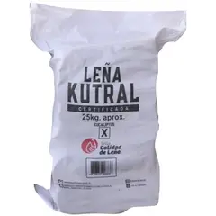 LEÑA KUTRAL - Saco de leña 25 kilos