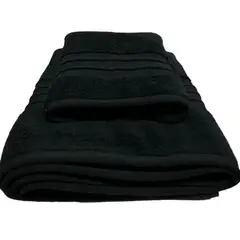 ZAGORA - Toalla Baño Turca 900 gr Algodón 75x165 cm negro