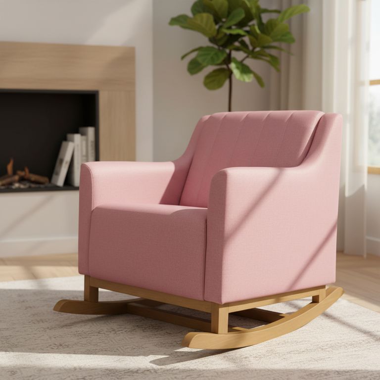 Poltrona 1 cuerpo Poltrona mecedor Sognare rosado 90x74x83 cm Rosado