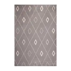 DIB - Alfombra Grande Mercury 190x290 cm Poliéster Gris