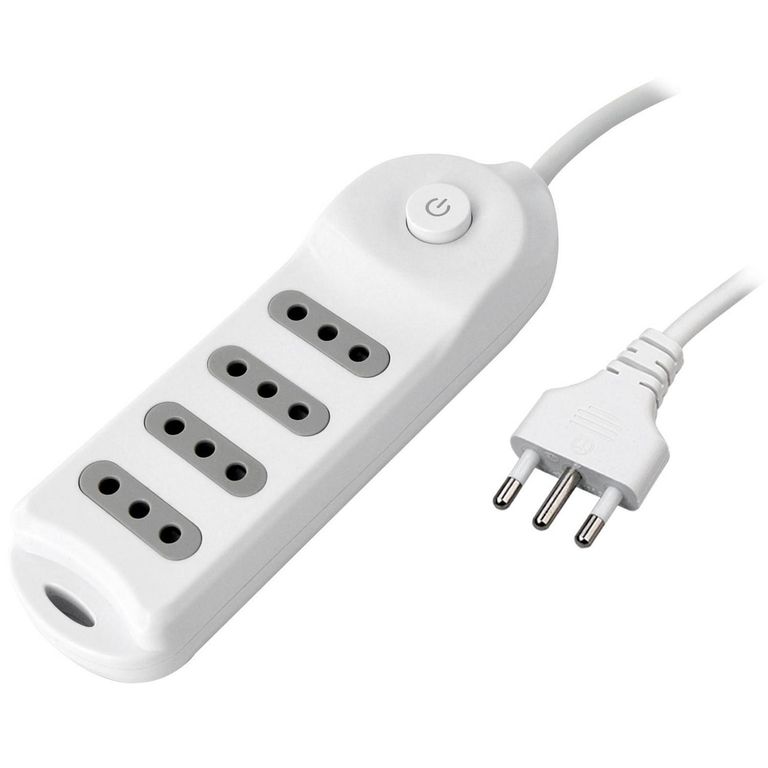Alargador 4 Toma(s) 1.5 m Blanco
