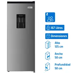 LIBERO - Refrigerador Single Door Frío Directo 167 Litros Inox LRM-178DFIW