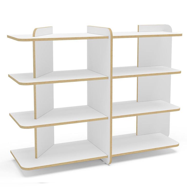 Estante Luna Light MDP 4 Nivel(es) 38.5x89.5x123.5 cm Blanco