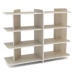 VEKKAHOME - Estante Luna MDP 4 Nivel(es) 38.5x89.5x123.5 cm Legno