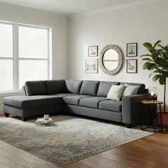 CIC - Sofá Seccional 5 cuerpos Tamesis 313x86x212 cm Gris