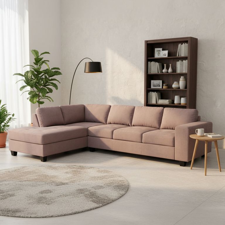 Sofá Seccional 5 cuerpos Tamesis 313x86x212 cm Gris