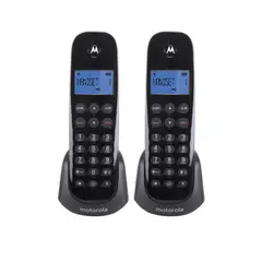MOTOROLA - Pack 2 teléfonos inalámbricos digitales