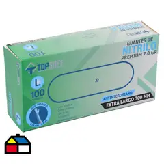 TOPSAFE - Guante de Nitrilo XL Azul