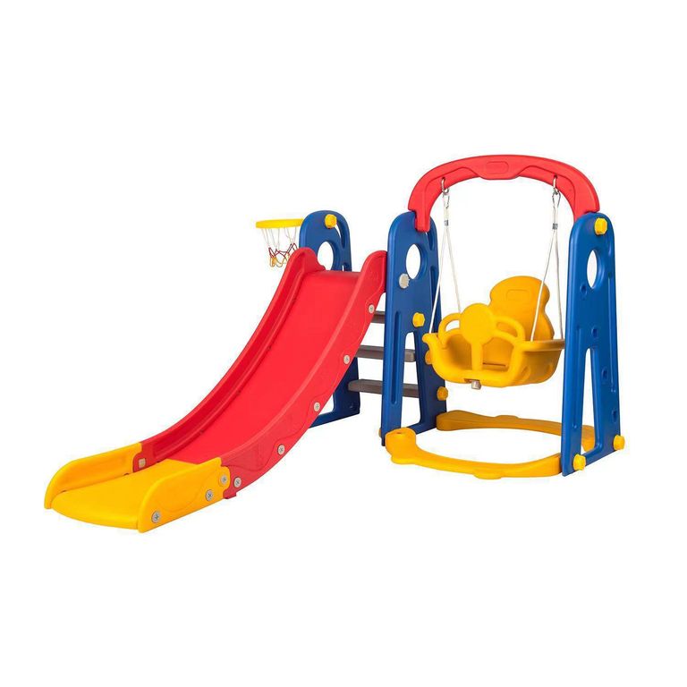 KIDSCOOL Resbalín 106x120x175 cm Azul-rojo-amarillo