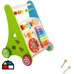 KIDSCOOL - Caminador Didactico Multifunción Madera Desde 9 meses