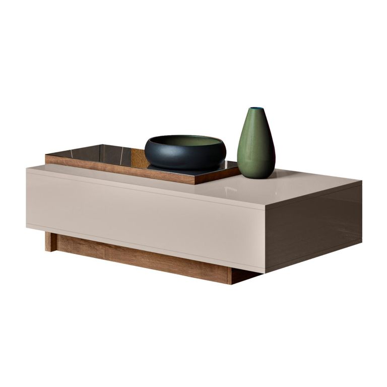 Mesa de Centro Milao Off Blanco 53x93x33 cm