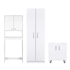 CIC - Combo Estante Vanitorio Blanco 60x180x33 cm