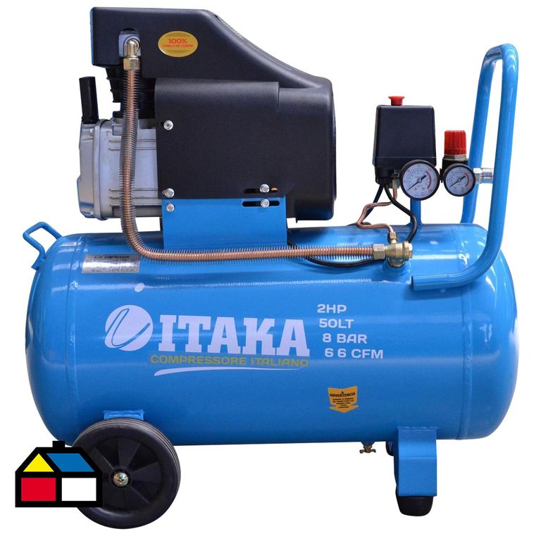 Compresor de Aire 1500 W 50 Litros IT-2050B