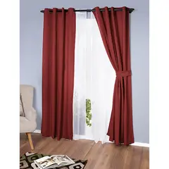 DORAL - Set cortina 140x220 cm Rojo