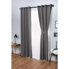DORAL - Set cortina 140x220 cm Gris