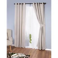 DORAL - Cortina Emilia Set cortina 140x220 cm Crudo