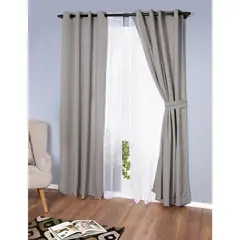 DORAL - Cortina Emilia De cocina 140x220 cm Beige