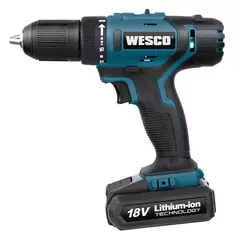 WESCO - Atornillador inalámbrico 13 mm 18V + batería + cargador