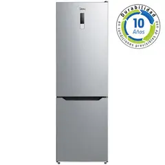 MIDEA - Refrigerador Bottom Freezer No Frost 310 Litros Inox MDRB424FGE50