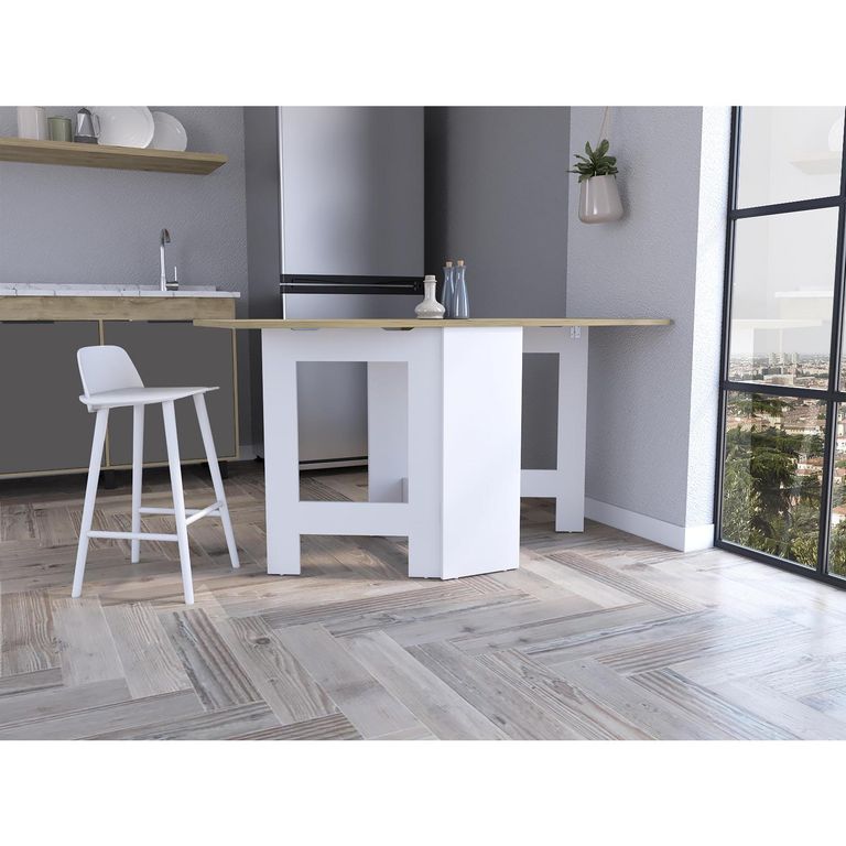 TUHOME Mesa abatible compact