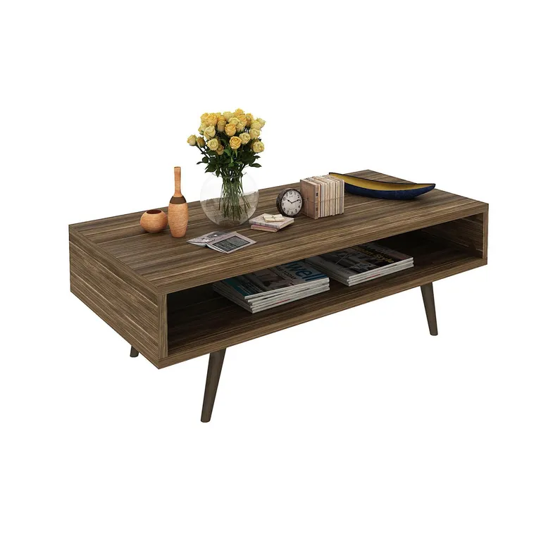 Mesa de centro nogal 42x120x60 cm