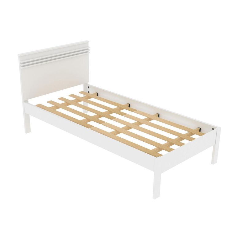 TECNOMOBILI Cama CM8010 1 plaza Blanco