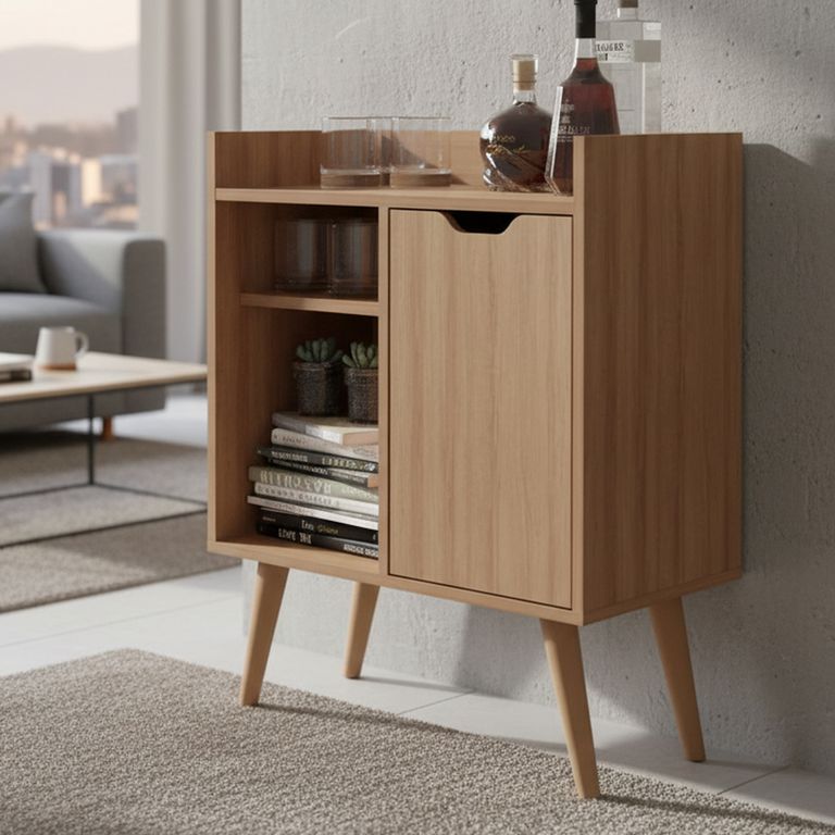 Mesa Arrimo 60.0x78.5x34.8 cm Almendra