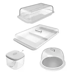 OU - Conjunto de contenedores Blanco 4 piezas