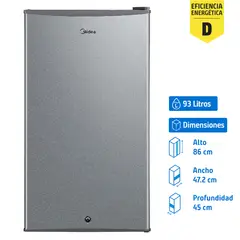 MIDEA - Frigobar 93 Litros Silver MDRD142FGE50