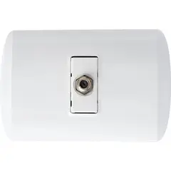 BTICINO - Toma coaxial tipo F para TV blanco