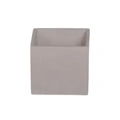 POTTERY - Macetero Cuadrado de Cemento 10x10 Gris