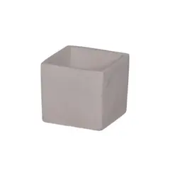 POTTERY - Macetero de Cemento 7.7x7.7 cm Gris