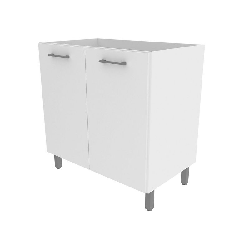 Mueble base para lavaplatos 2 puertas Blanco espesor 15mm