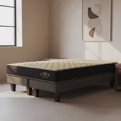 JUST HOME COLLECTION - Cama King Europea High Resilience Negro